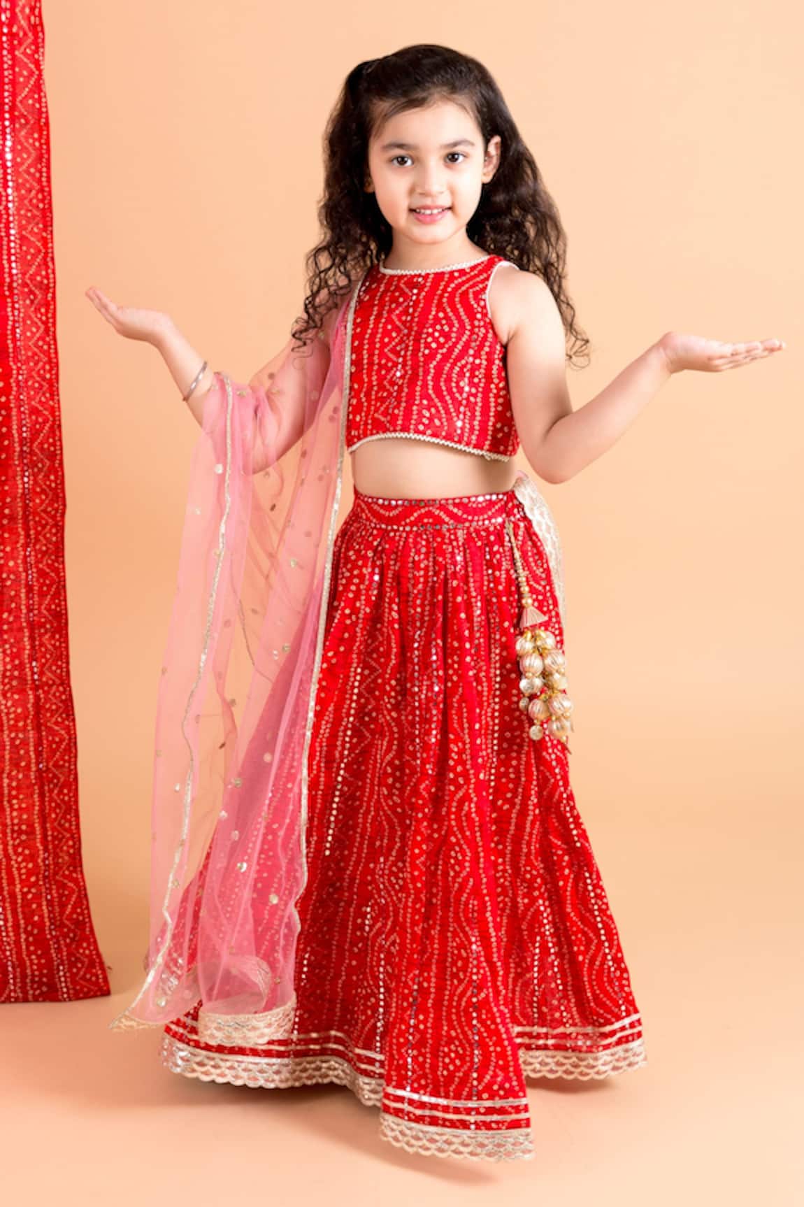 Buy Pink Girls Lehenga for Women Online in India - Indya
