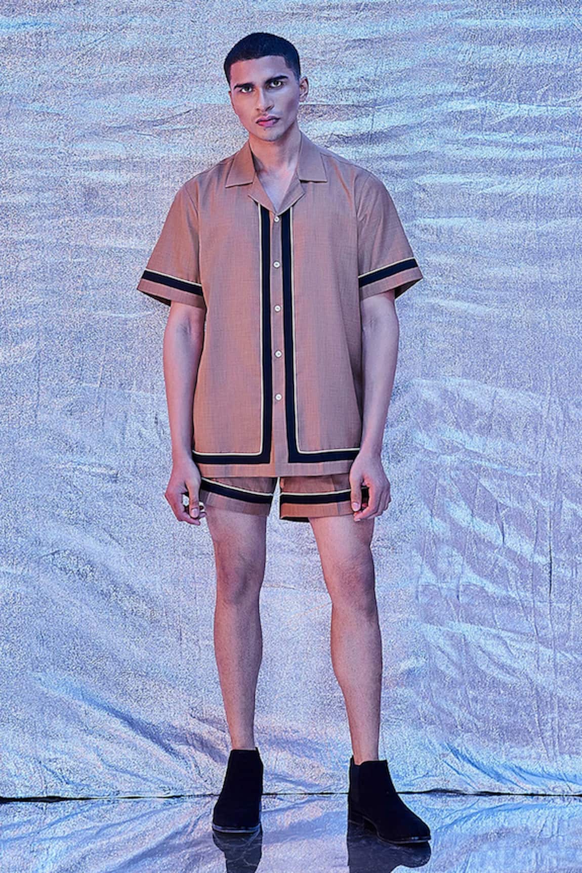 Line out line Solid Co-ord Set