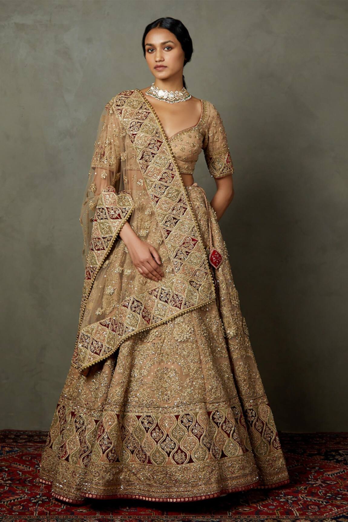 RI.Ritu Kumar Dakshi Embroidered Bridal Lehenga Set