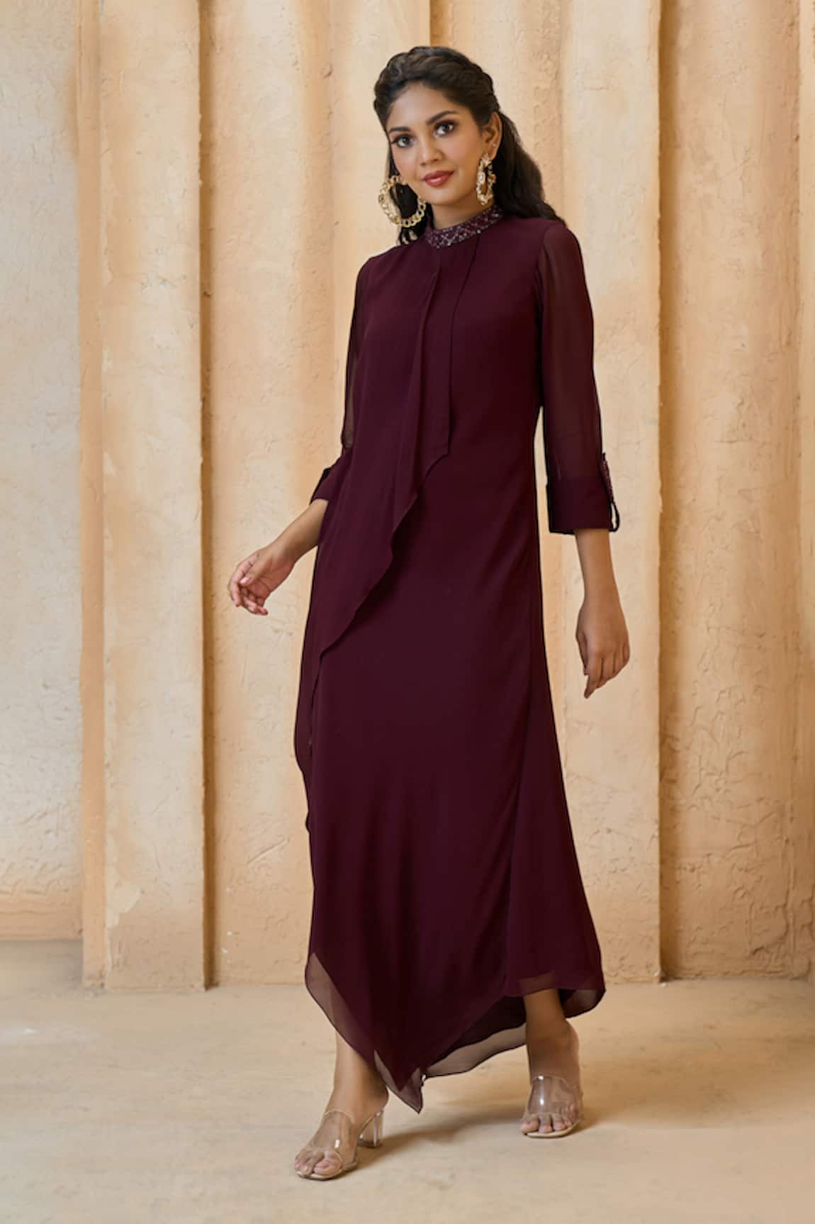 Aariyana Couture Overlapped Panelled Tunic