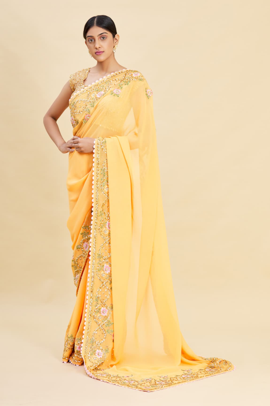 Pallavi Jaikishan Embroidered Saree