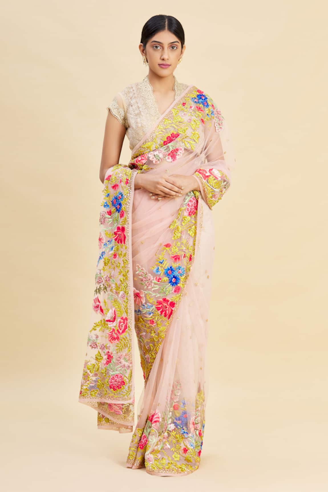 Pallavi Jaikishan Embroidered Saree