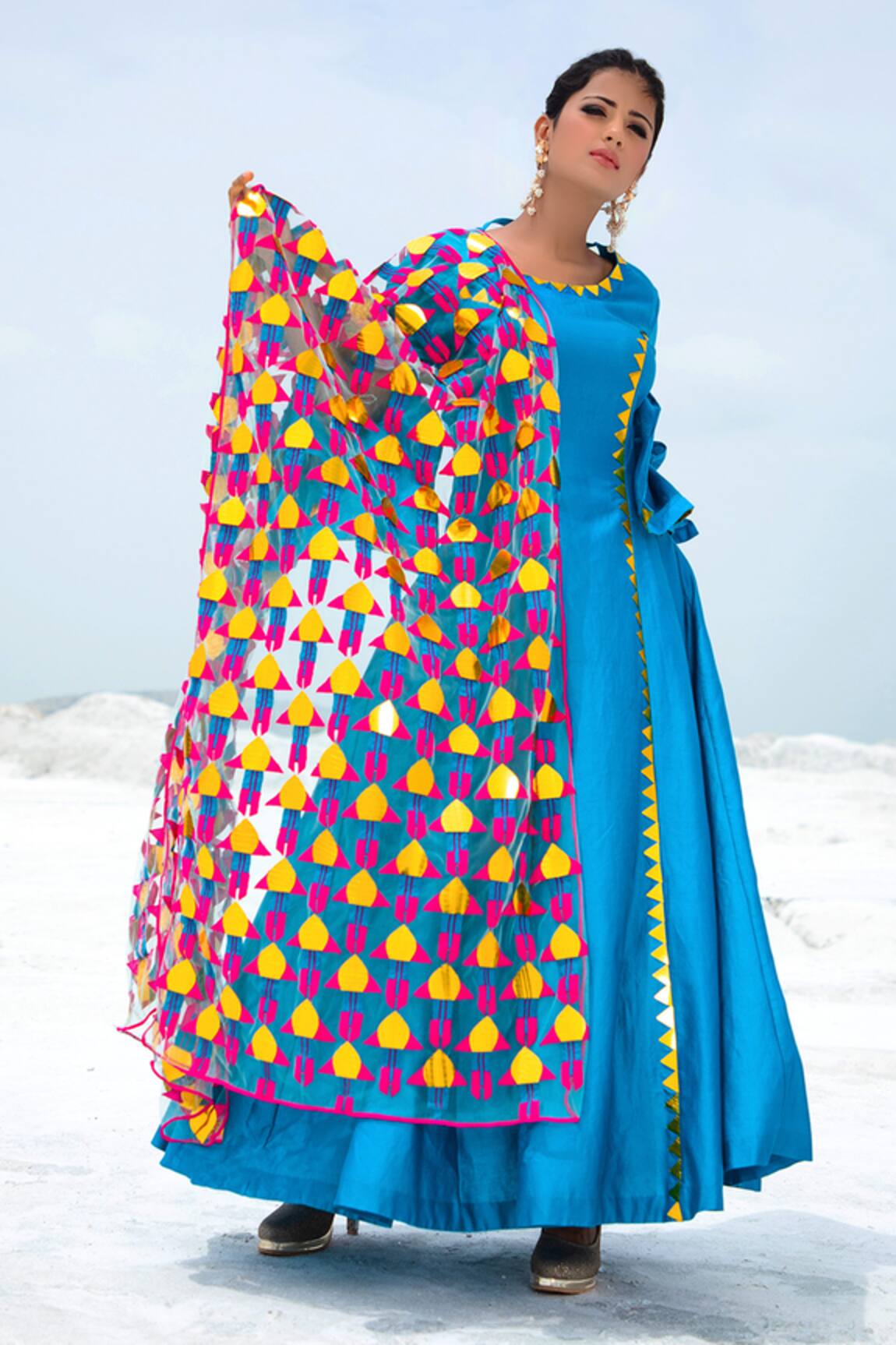 Xoxo Apurva Silk Chanderi Anarkali with Dupatta