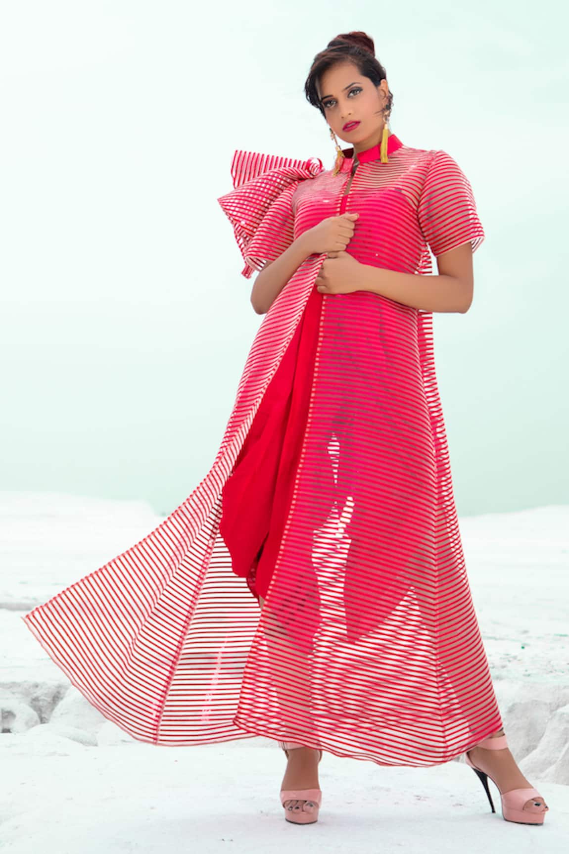 Xoxo Apurva Chanderi Dhoti Jumpsuit with Jacket