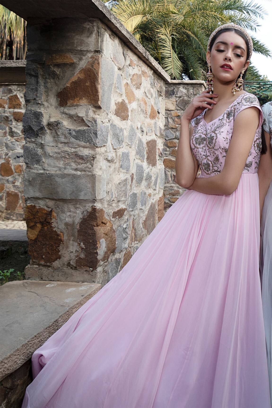 Keerthi Kadire Embroidered Gown