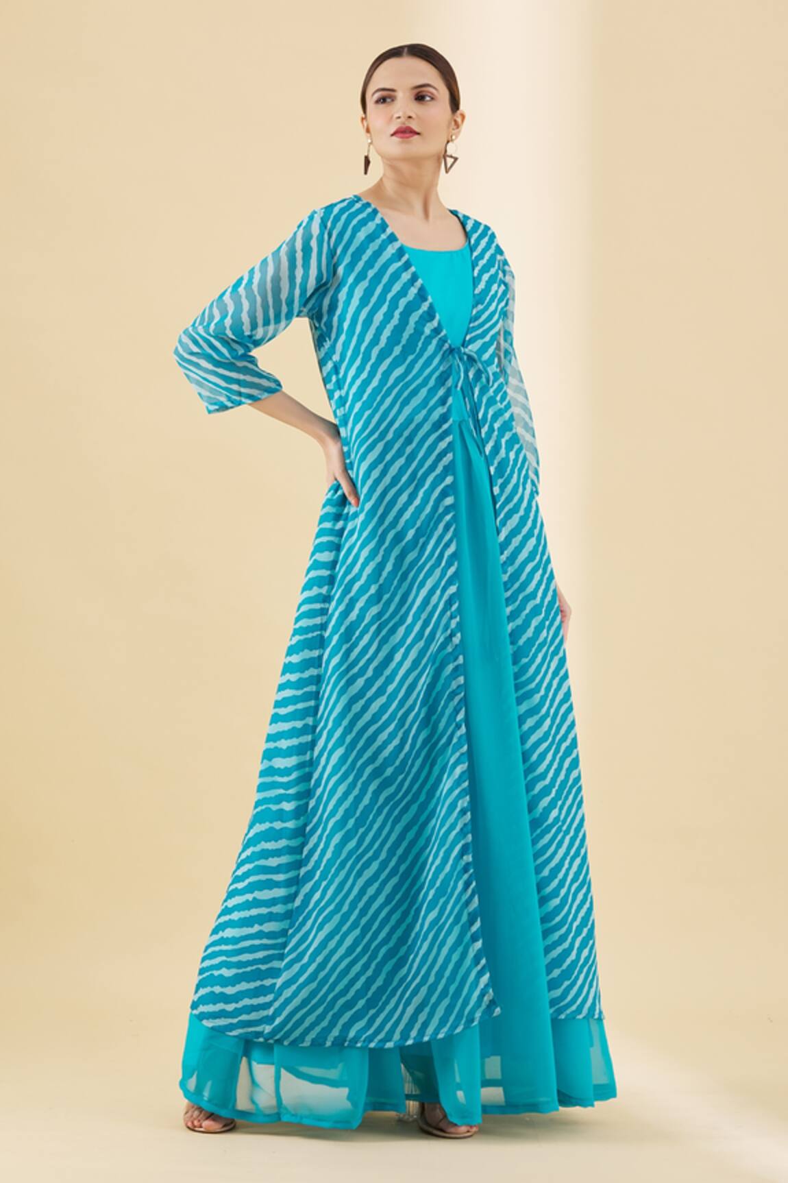 Aryavir Malhotra Printed Jacket & Kurta Set