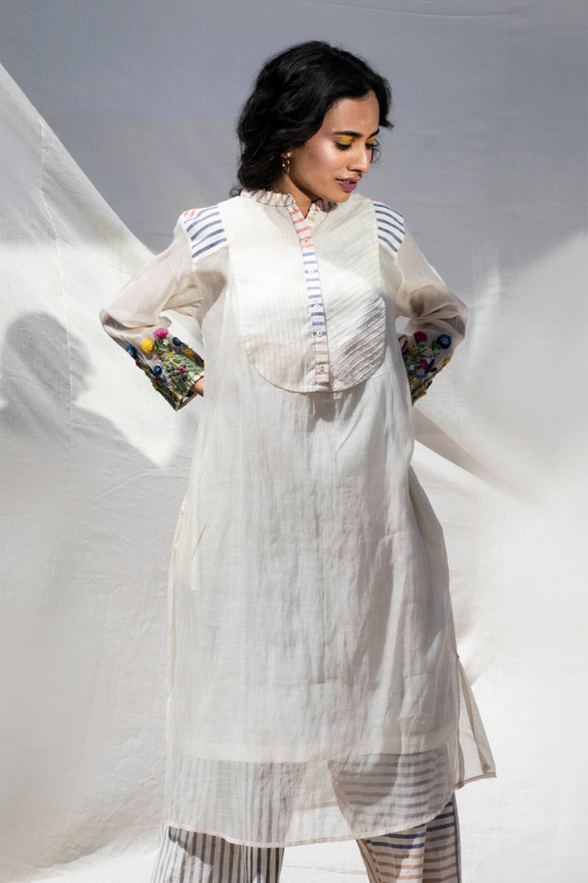 Dhaari Handwoven Kurta with Inner