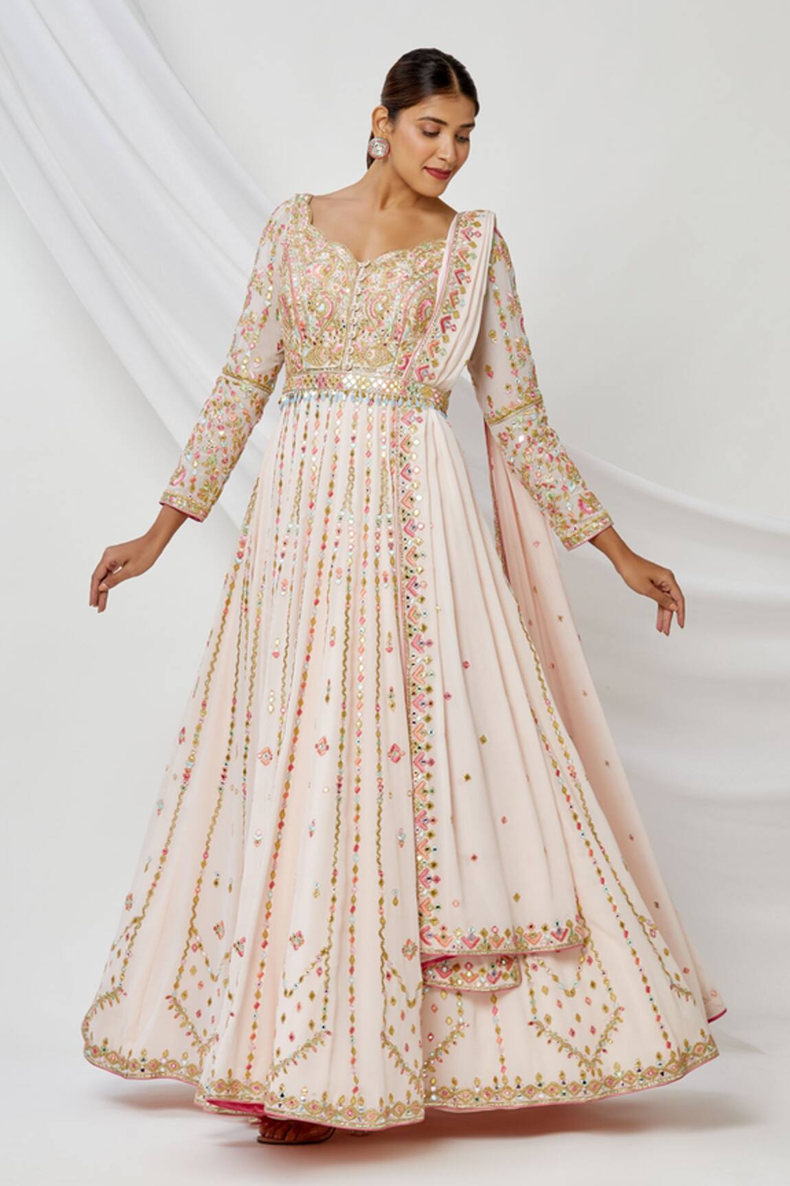 Tamanna Punjabi Kapoor Embroidered Anarkali With Dupatta