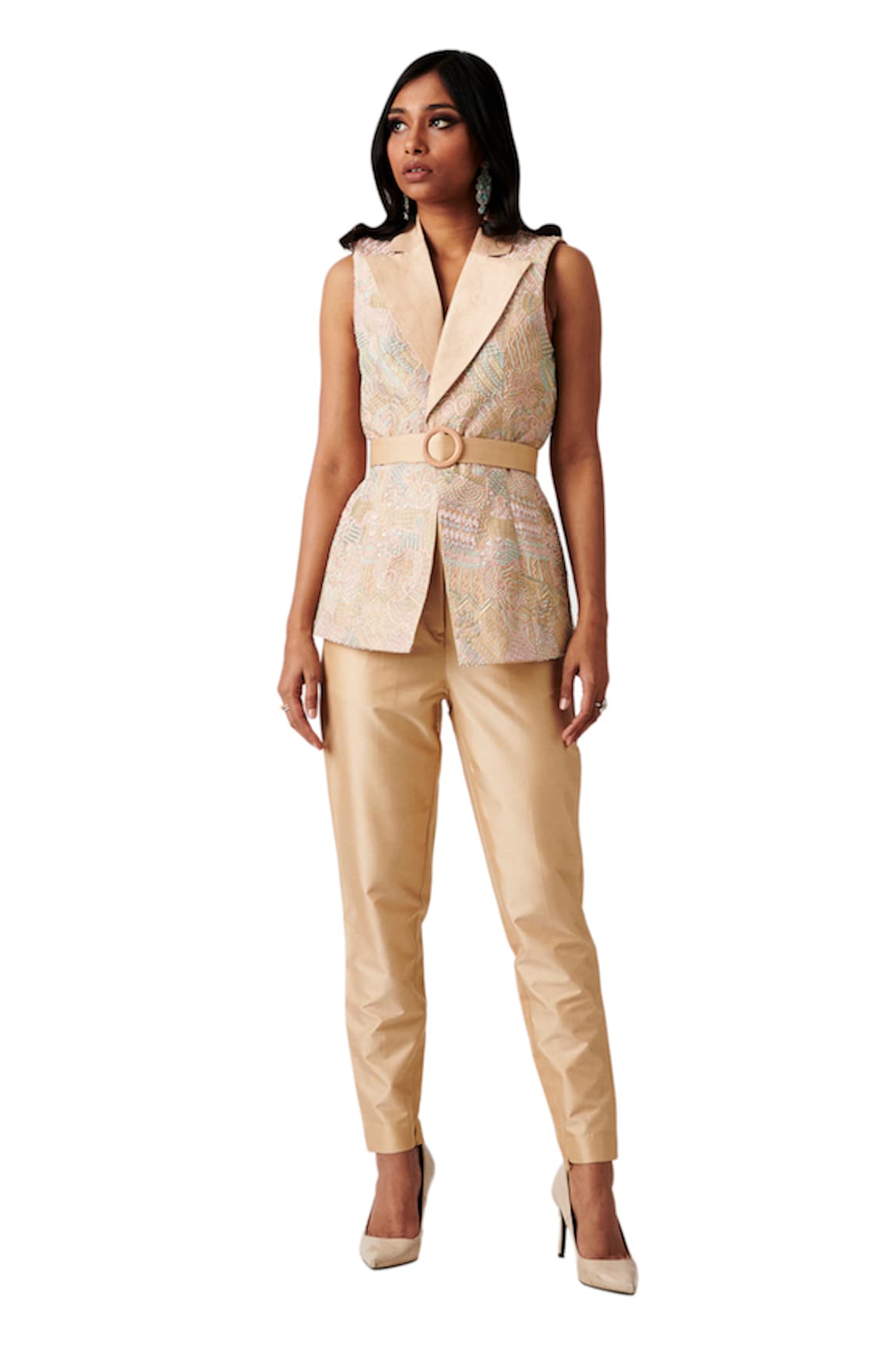 Amaare Embellished Jacket & Pant Set