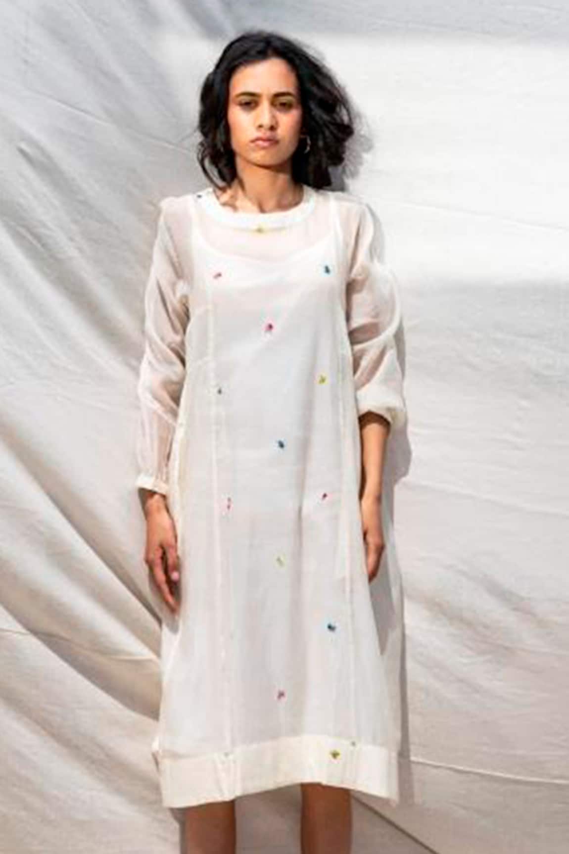 Dhaari Handwoven Dress with Inner