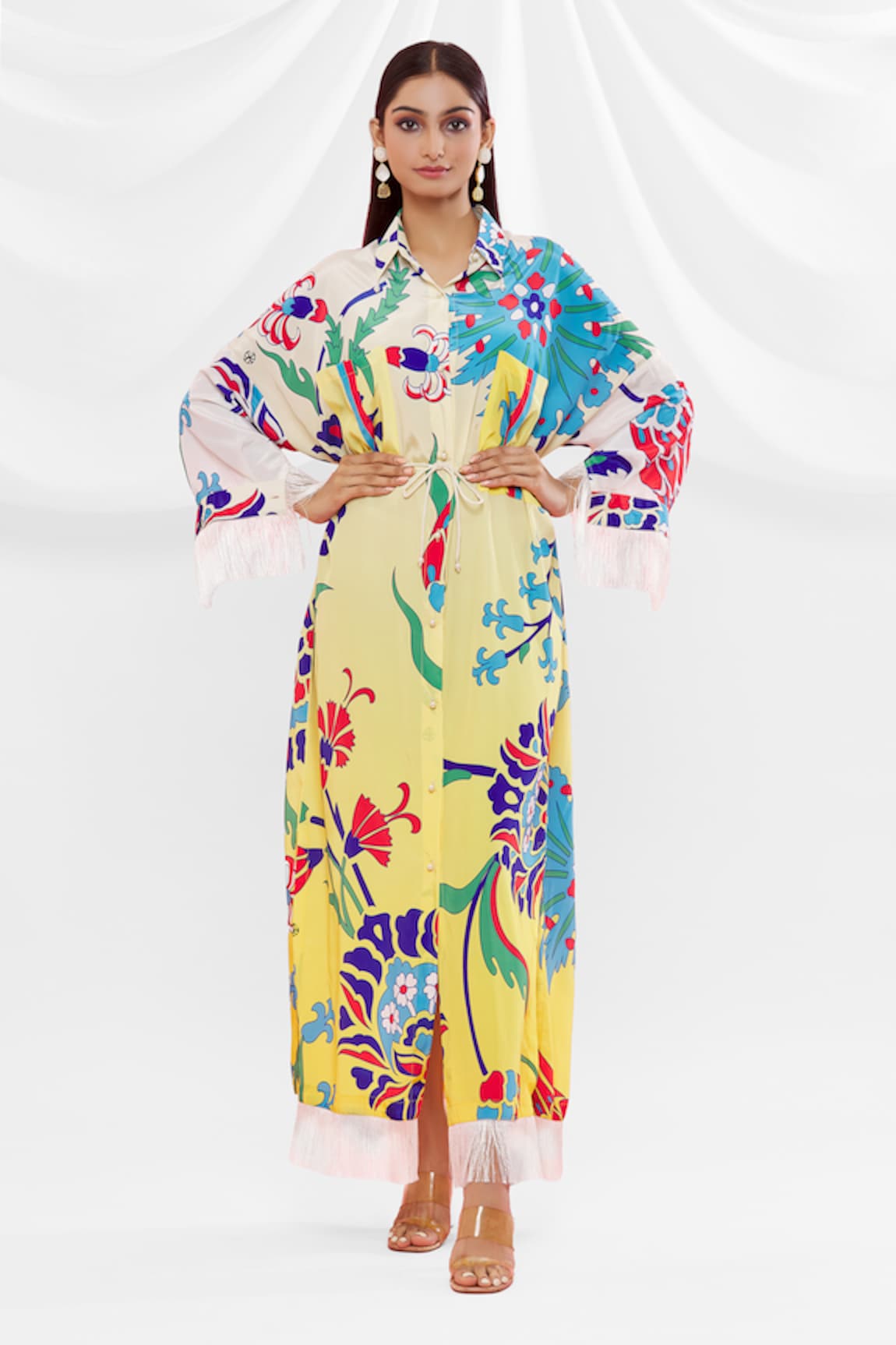 Pria Kataria Puri Floral Pattern Shirt Dress