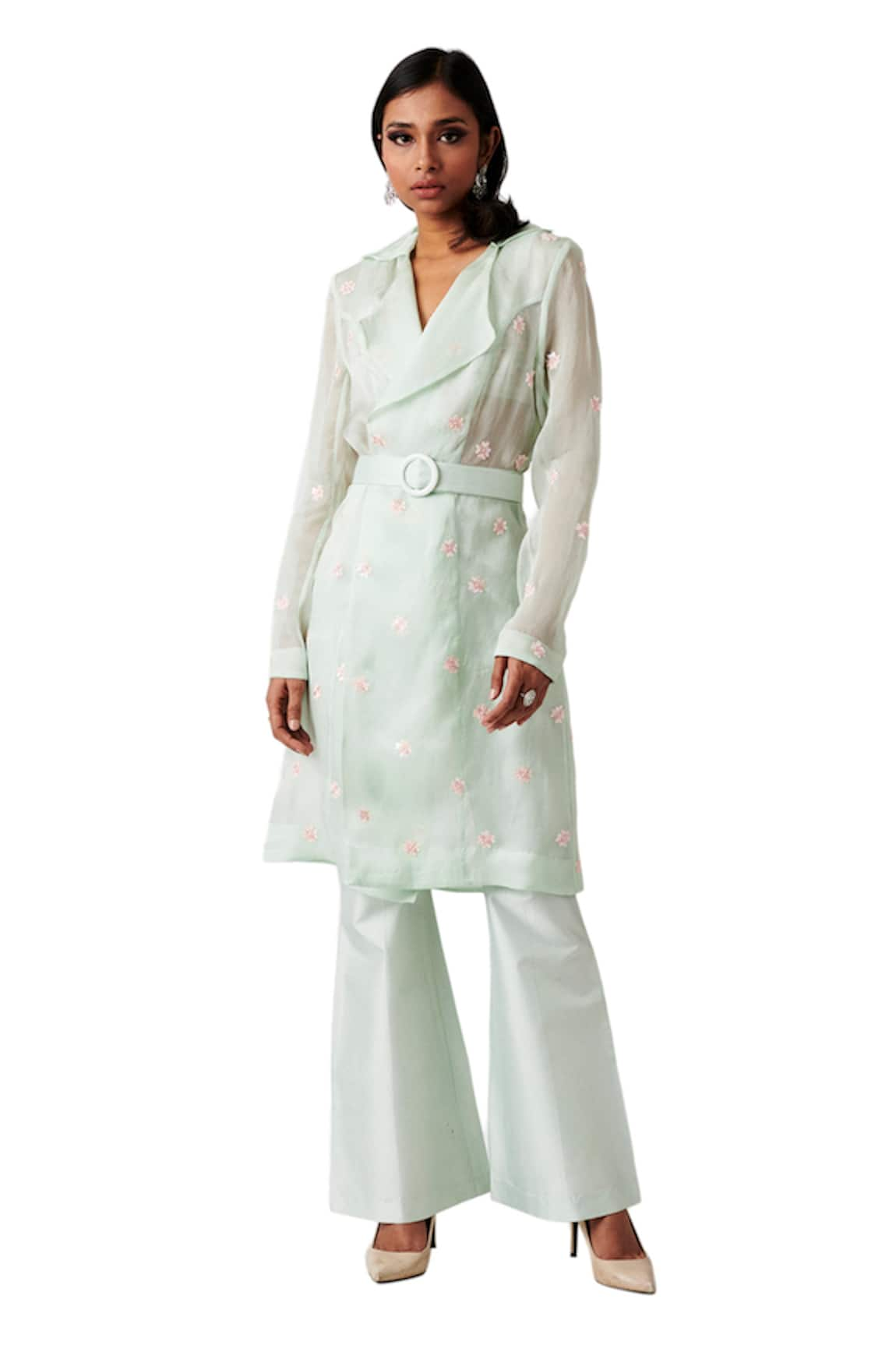 Amaare Embellished Jacket & Pant Set