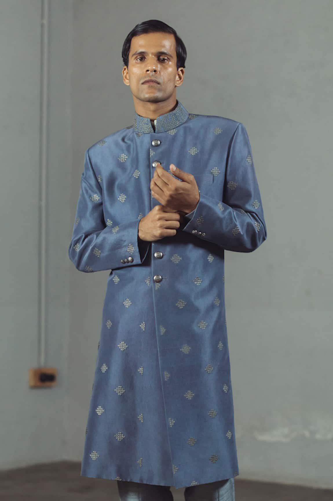 Mitesh Lodha Silk Embroidered Sherwani