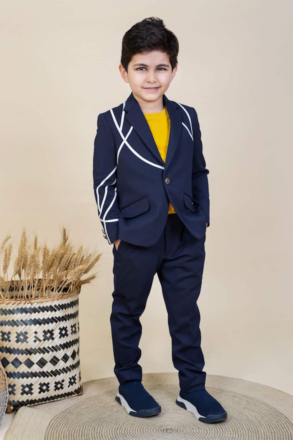Little Boys Closet Stripped Blazer & Pant 