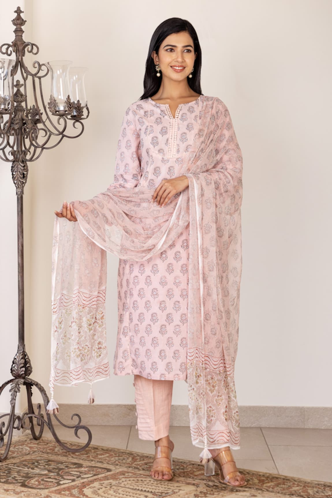 Inara Jaipur Floral Print Kurta Set