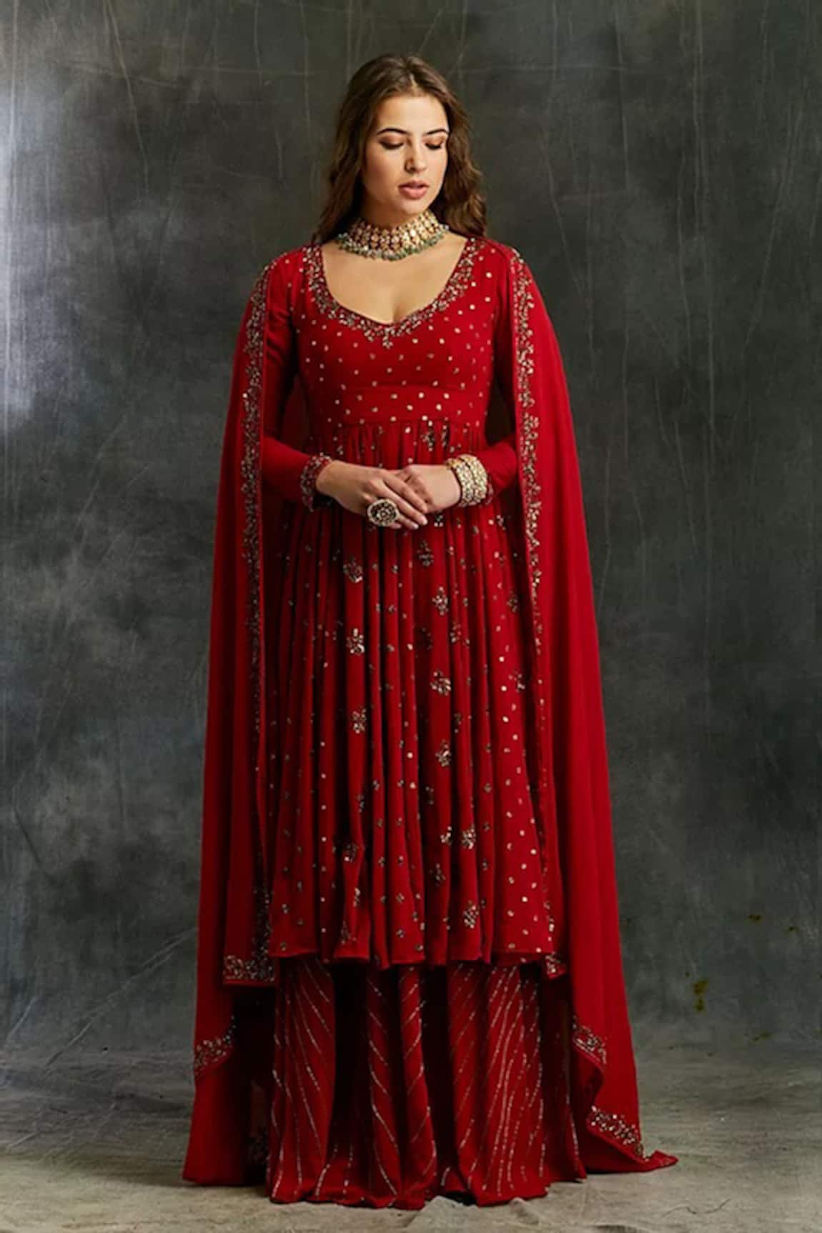 Astha Narang Embroidered Anarkali Set
