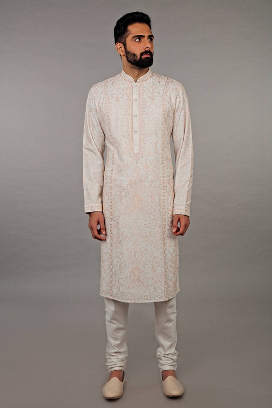 Vanshik Embroidered Silk Kurta Set