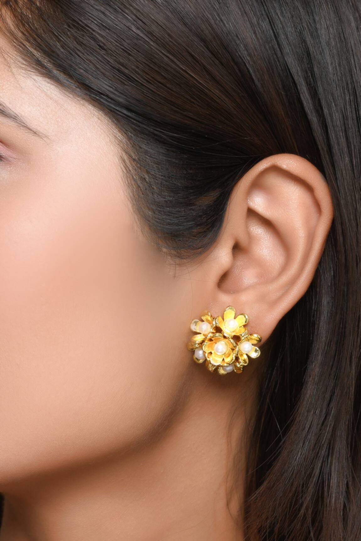 Fusio Floral Bead Studs