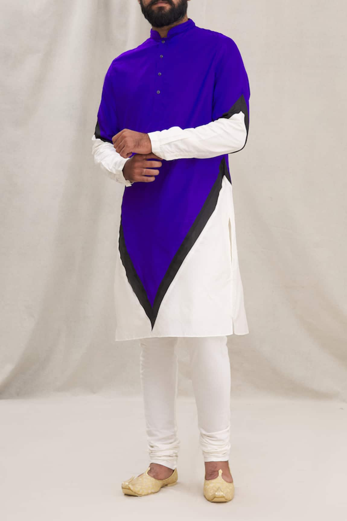 Kunal Rawal Colorblock Straight Kurta