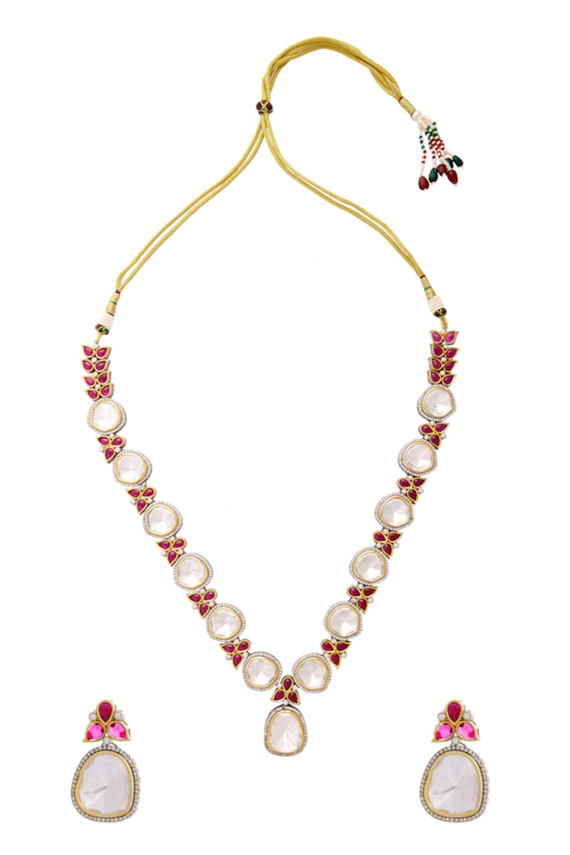Moh-Maya By Disha Khatri Kundan Necklace Set 