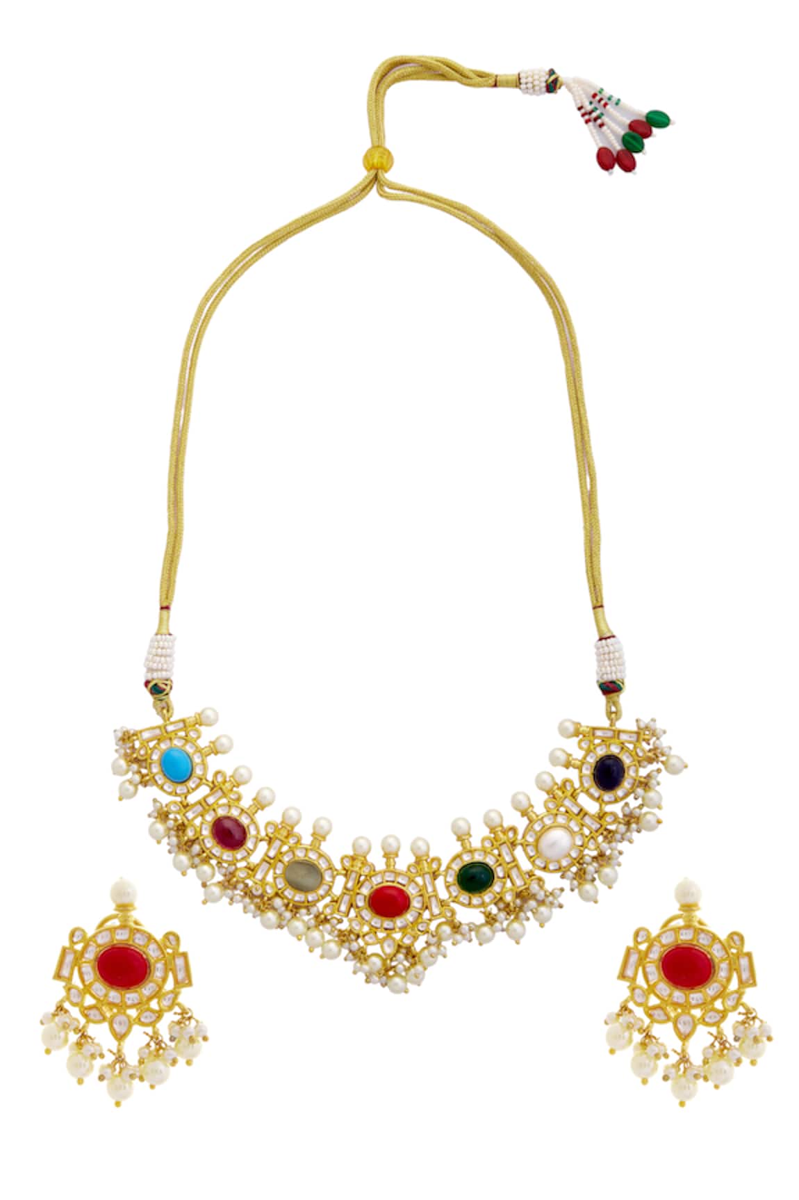 Moh-Maya By Disha Khatri Stone Choker Set 