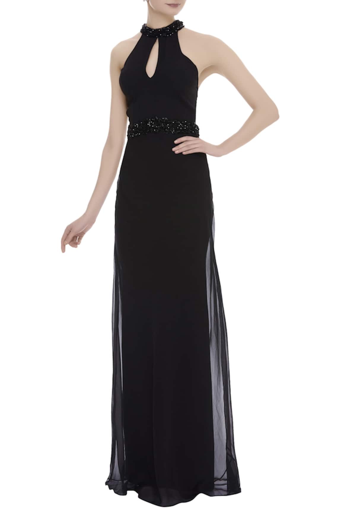 Arpan Vohra Cutdana embroidered floor length gown