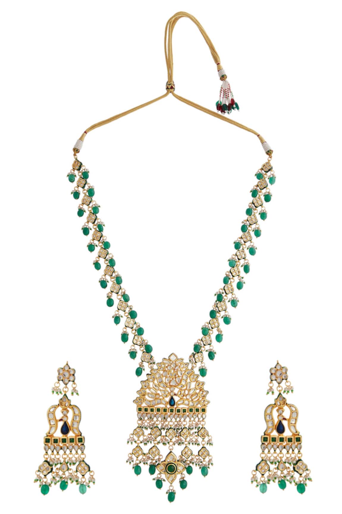 Posh By Rathore Kundan Necklace & Earring Set