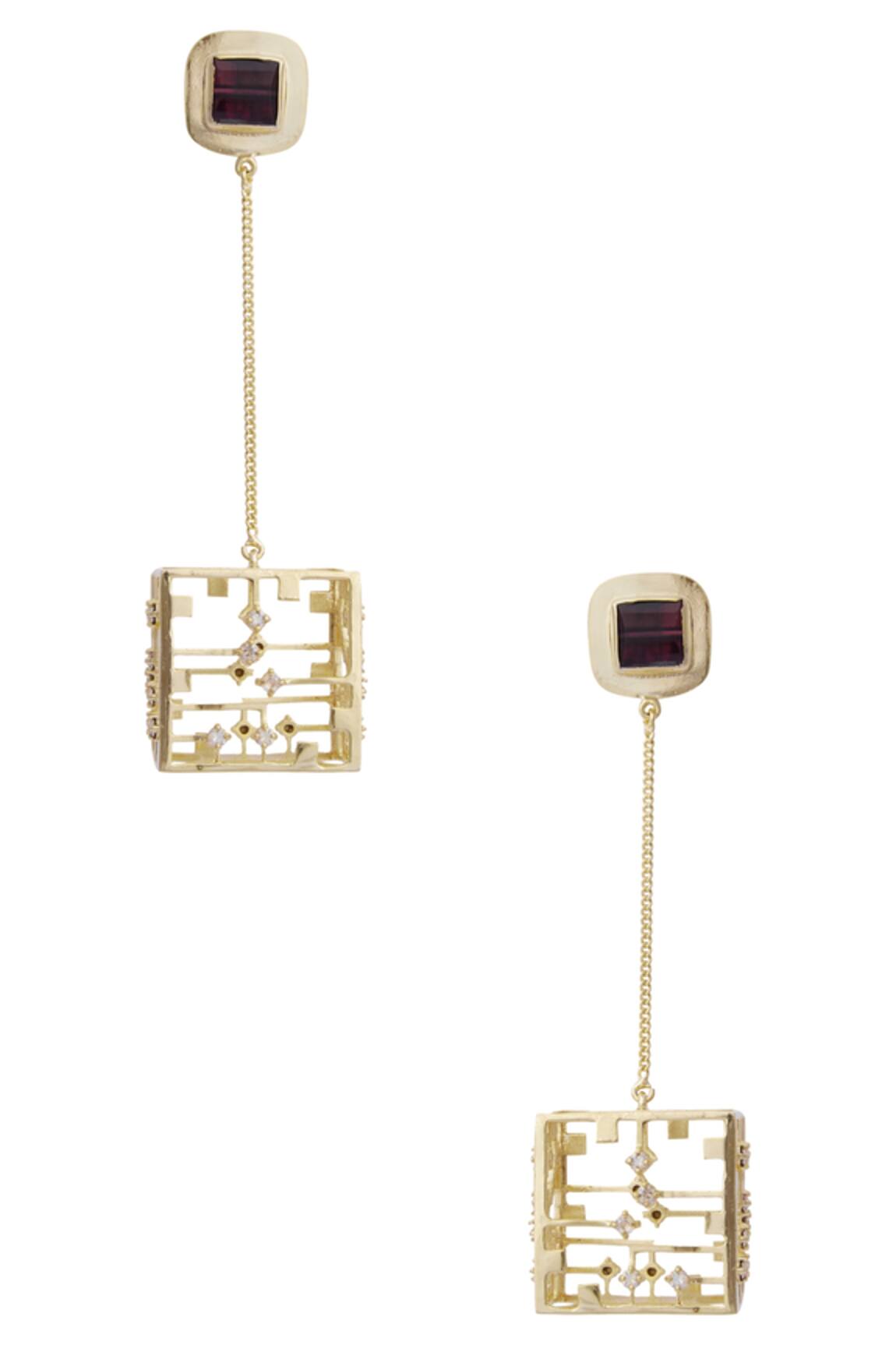 Esme By Aashna Dalmia Crystal danglers