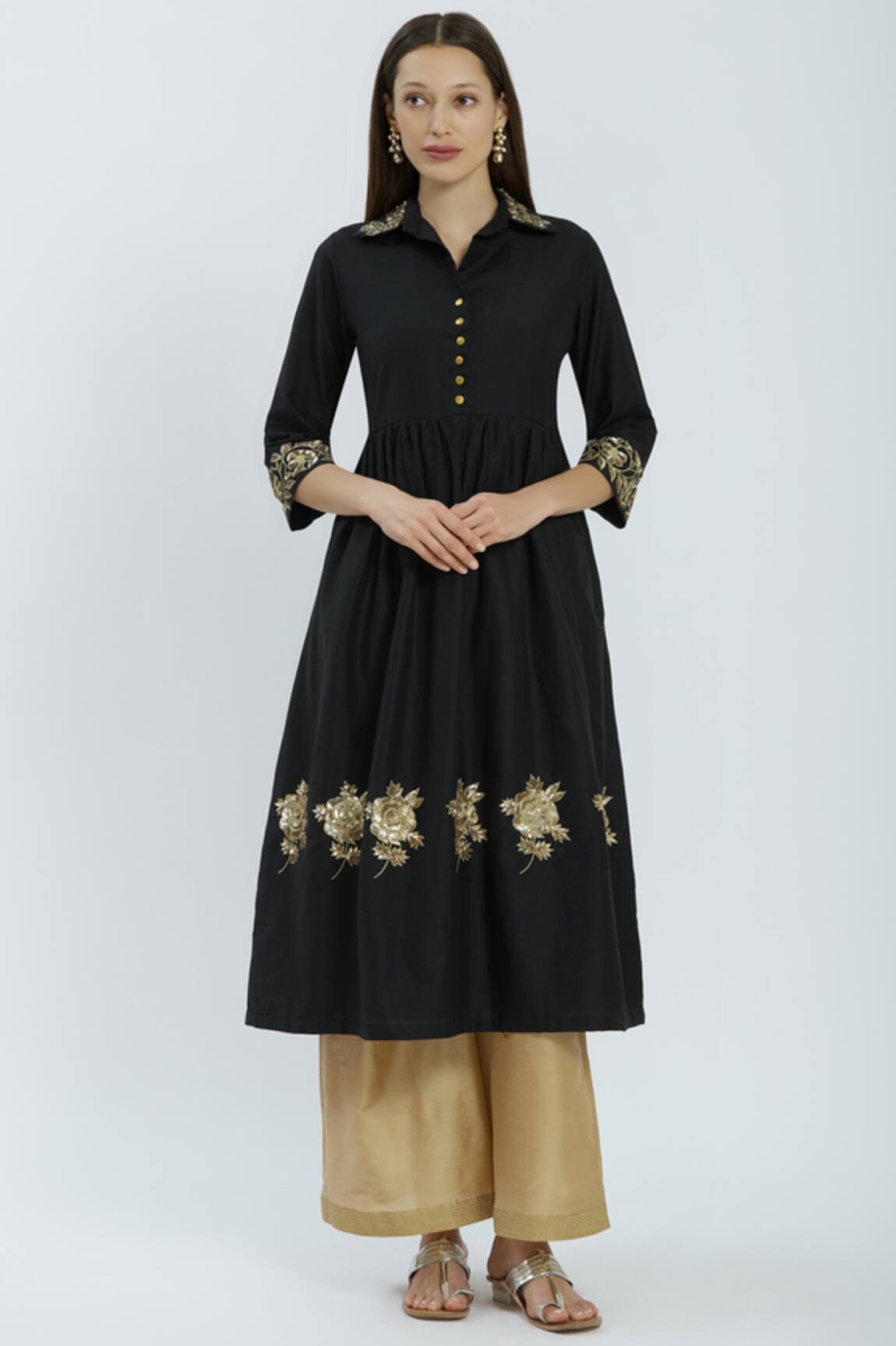 Ranian Embroidered Kurta Set