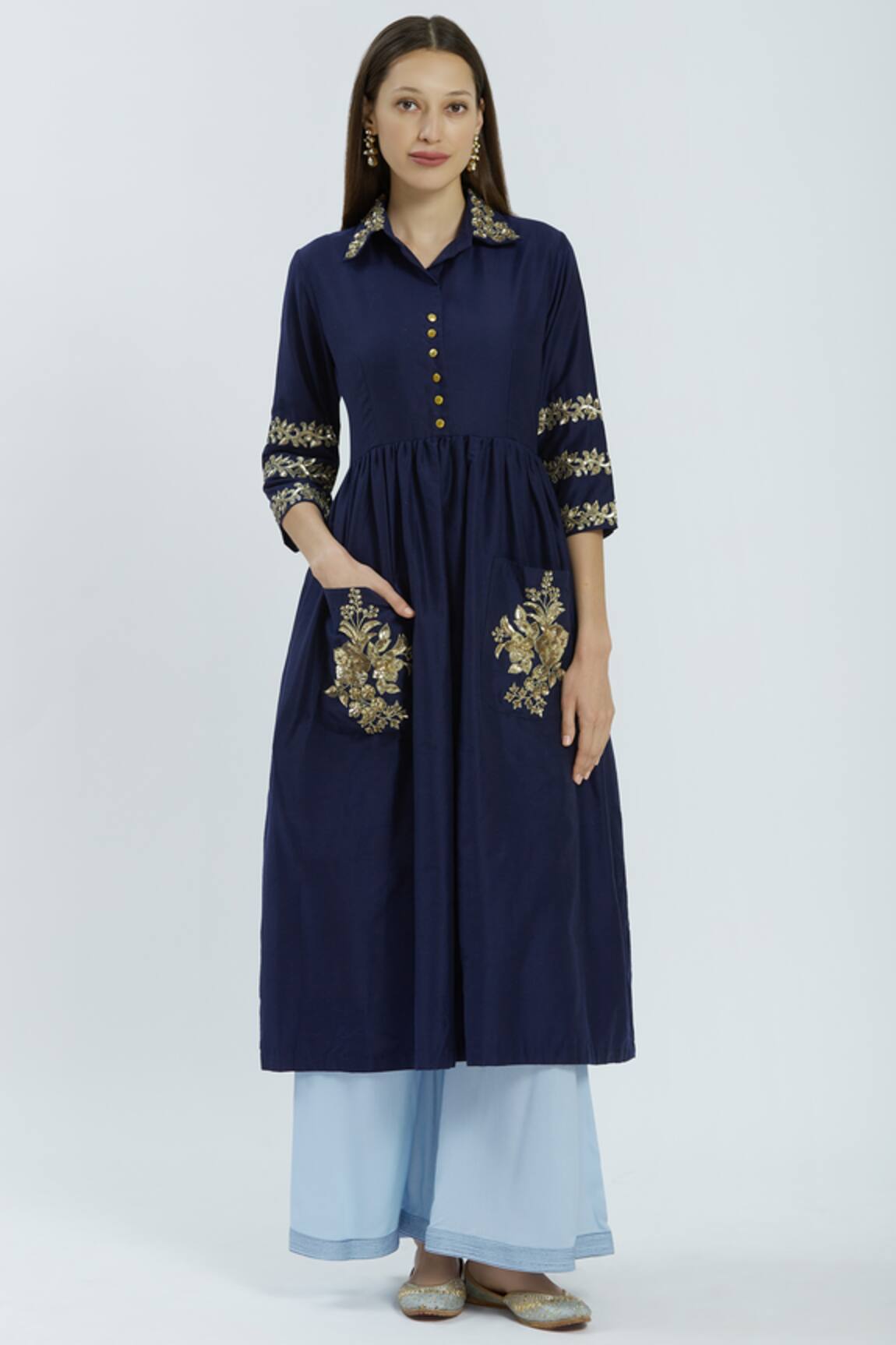 Ranian Embroidered Kurta Set