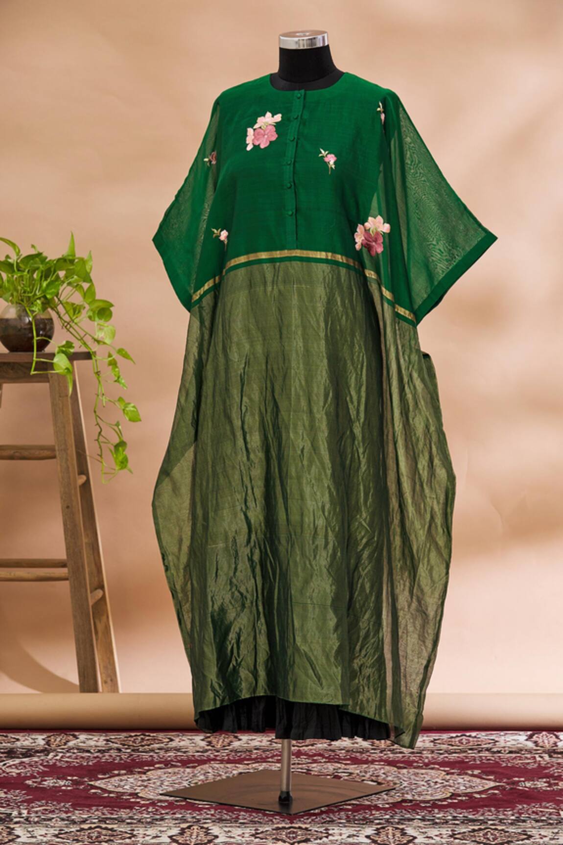 Prama By Pratima Pandey Floral Embroidered Tunic