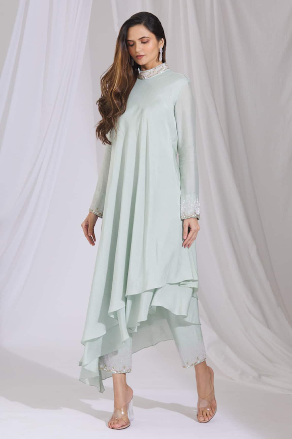 Ariyana Couture Asymmetric Kurta & Pant Set