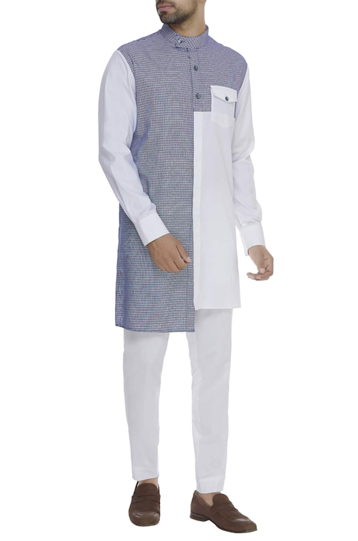 Vikram Bajaj Printed Kurta With Pant