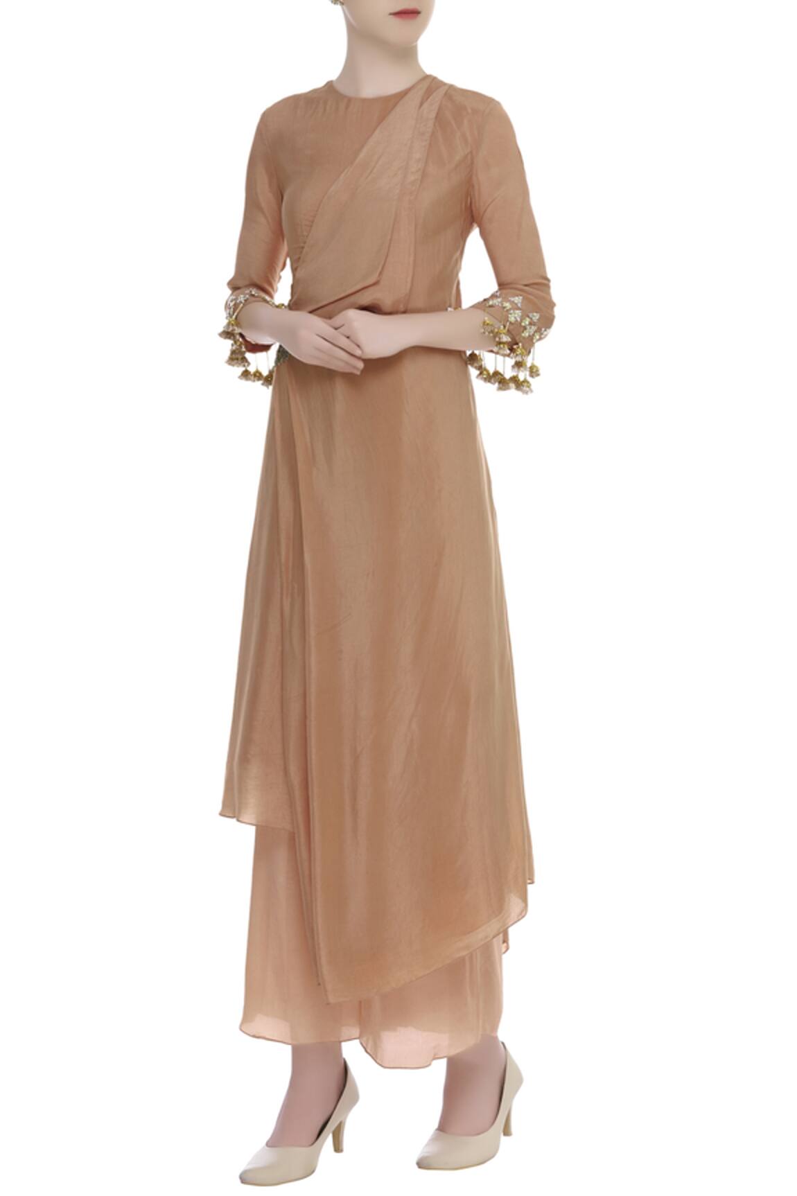 NIDHIKA SHEKHAR Asymmetric Kurta With Palazzo Pants 