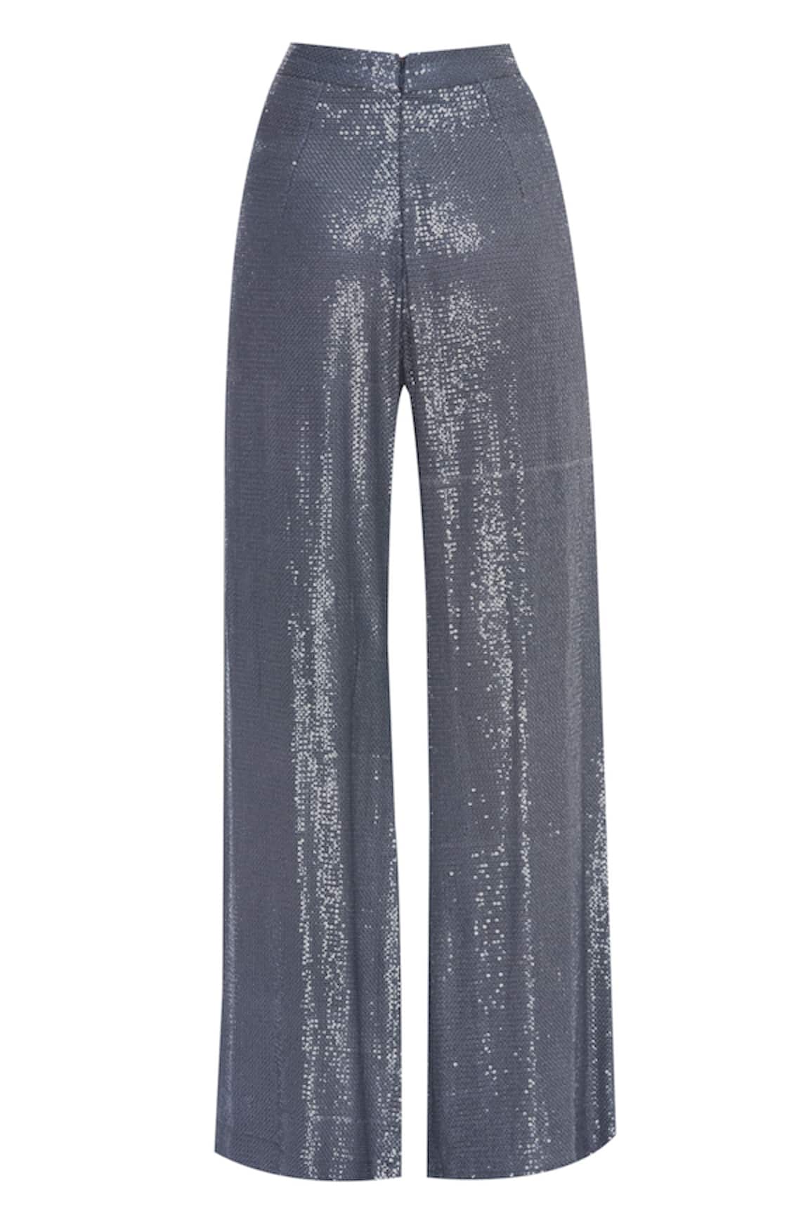 Attic Salt Trousers and Pants  Buy Attic Salt Curves Grey Sequins Tulle  High Rise Pants Online  Nykaa Fashion