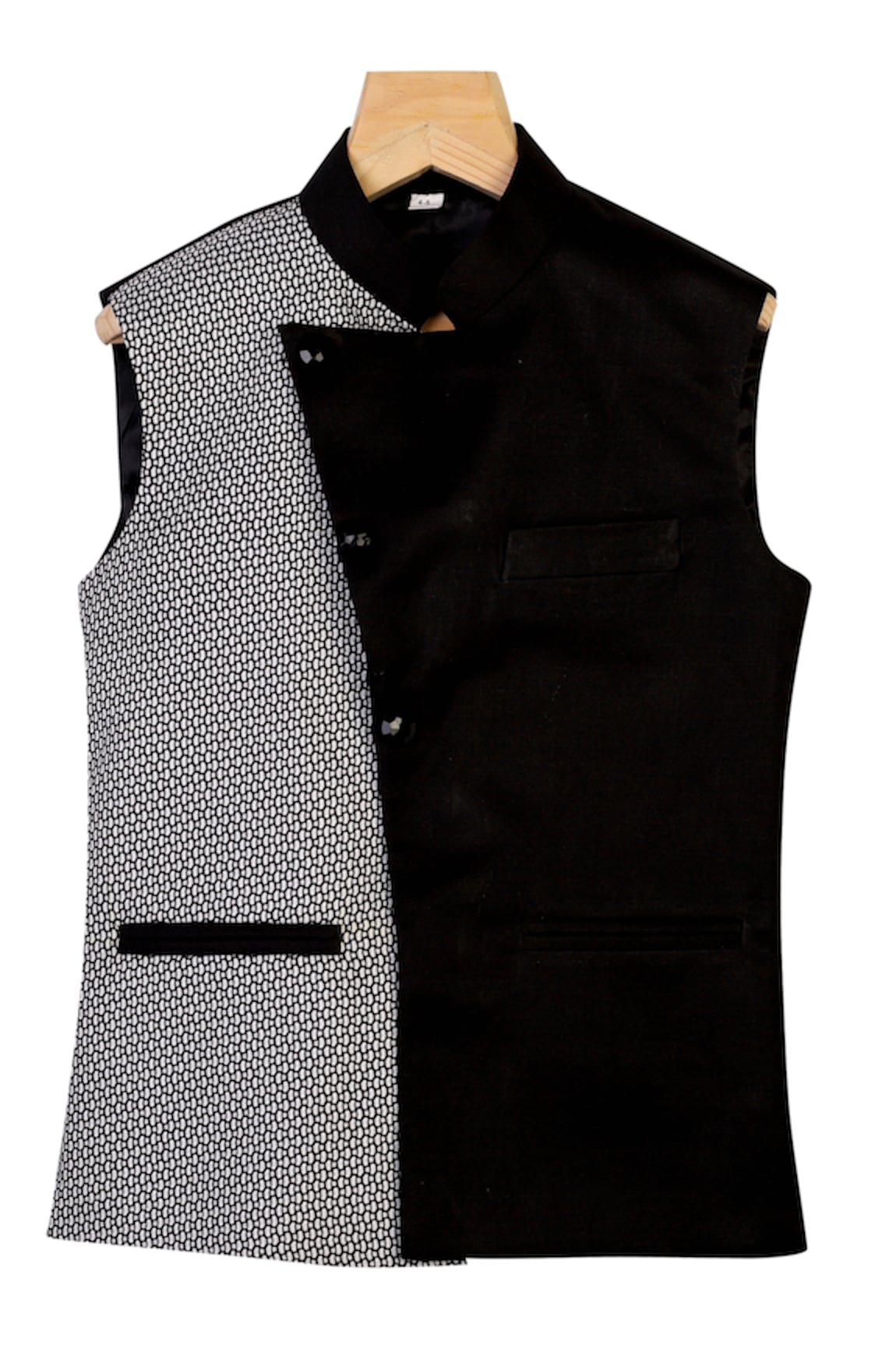 The Blue Morphology Printed Nehru Jacket 