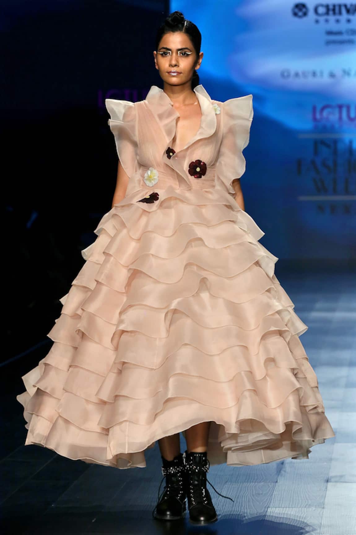 Gauri & Nainika Ruffle Layered Dress  