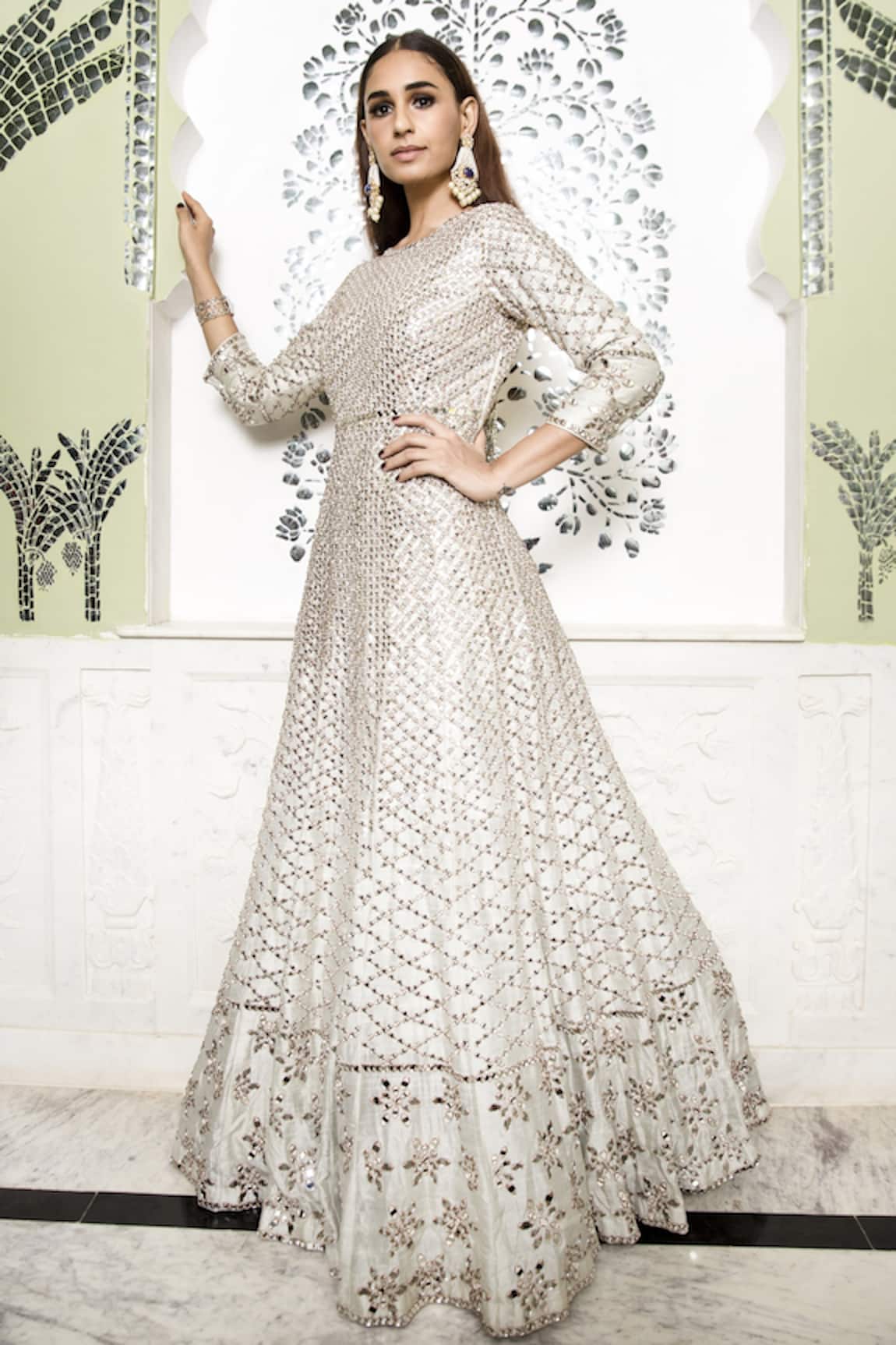 Abhinav Mishra Embroidered Gown  