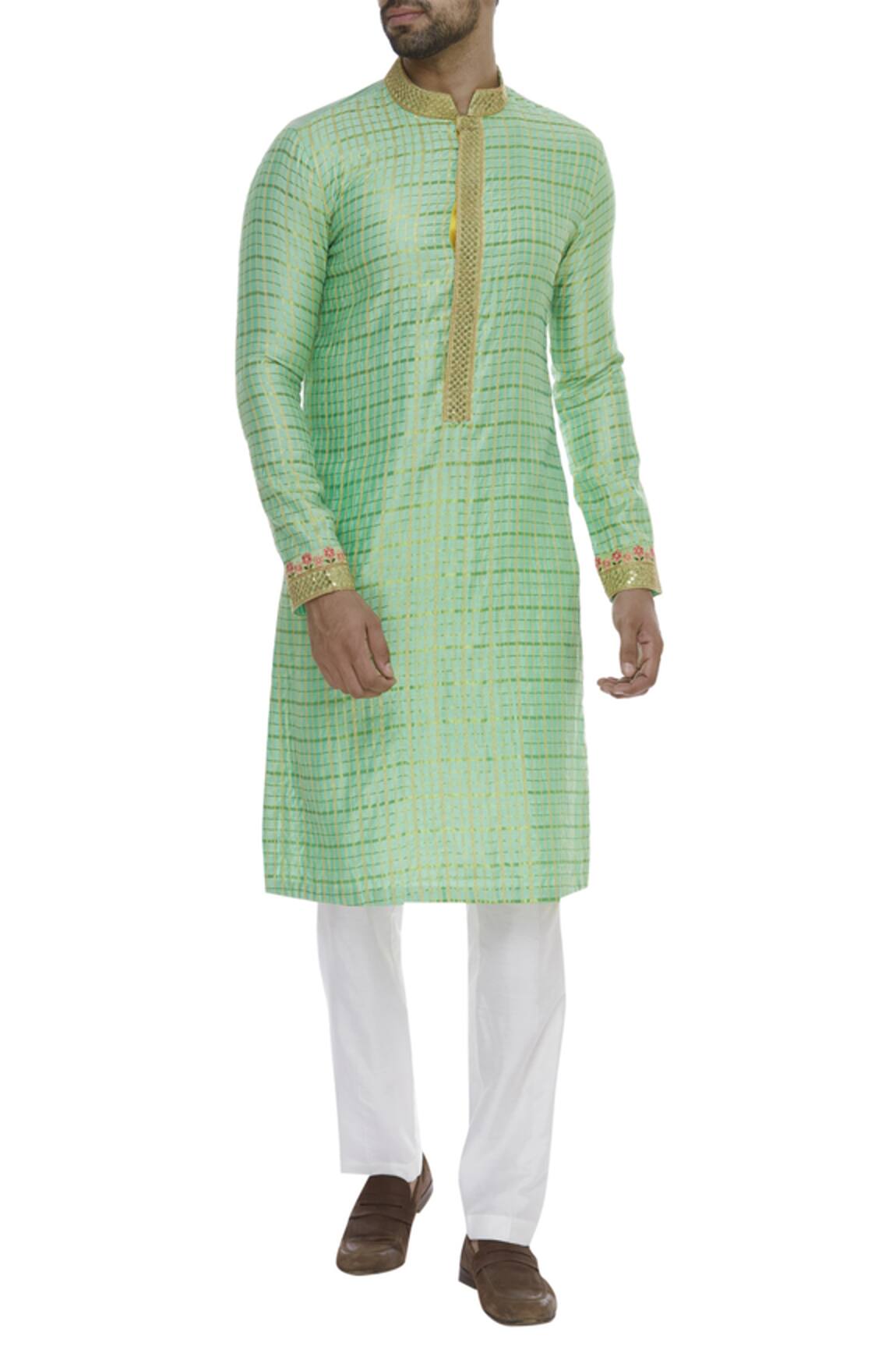 Kunal Anil Tanna Sequin Embroidered Kurta Set