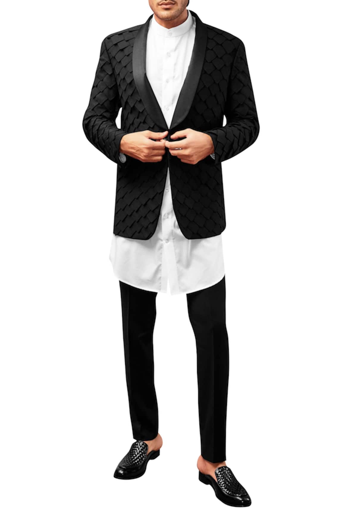 Amaare Patchwork Tuxedo With Shirt