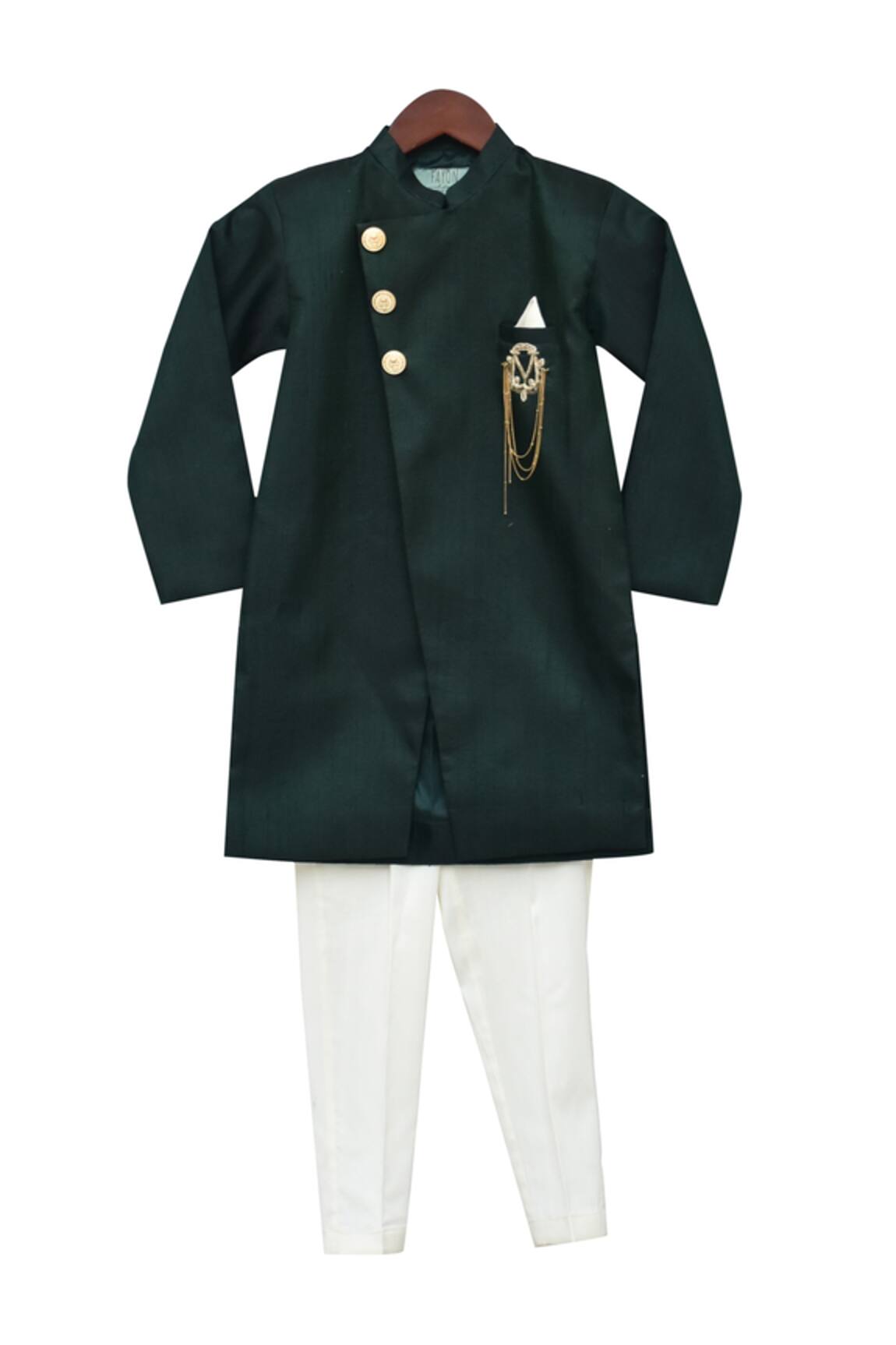 Fayon Kids Overlap Kurta With Churidaar