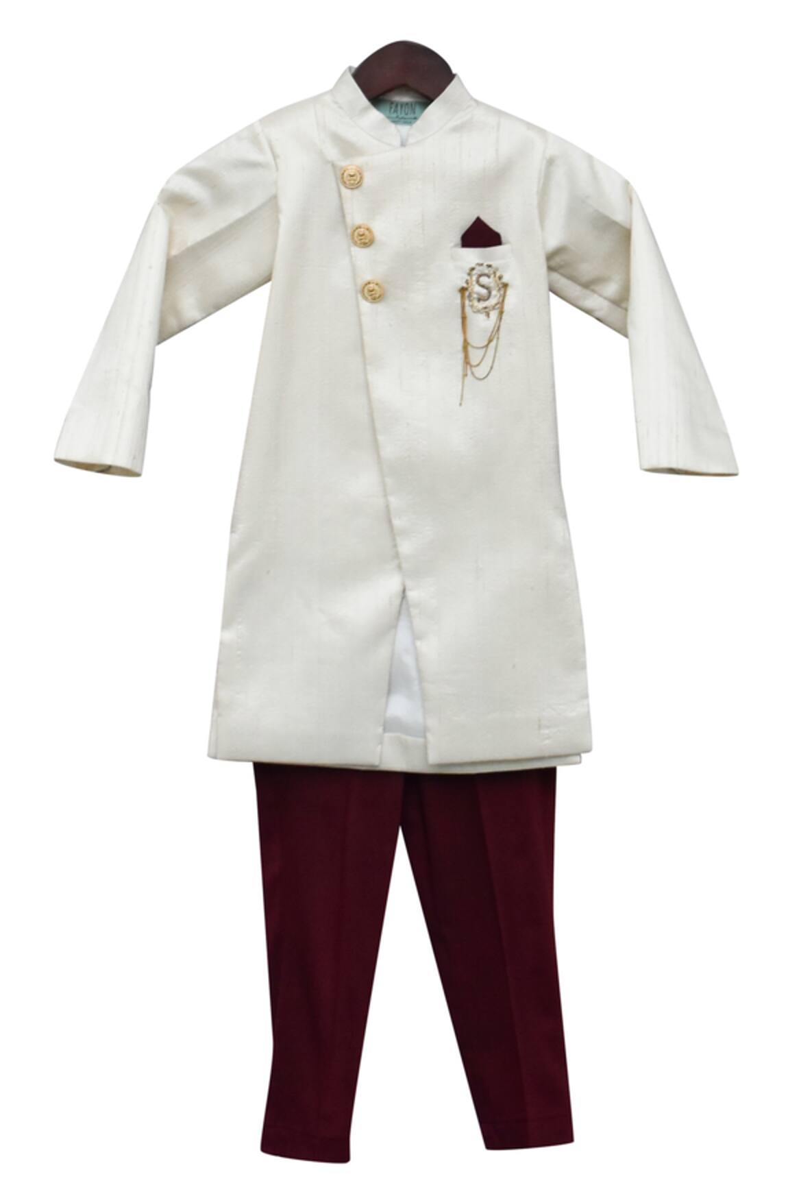 Fayon Kids Overlap Style Kurta With Pants