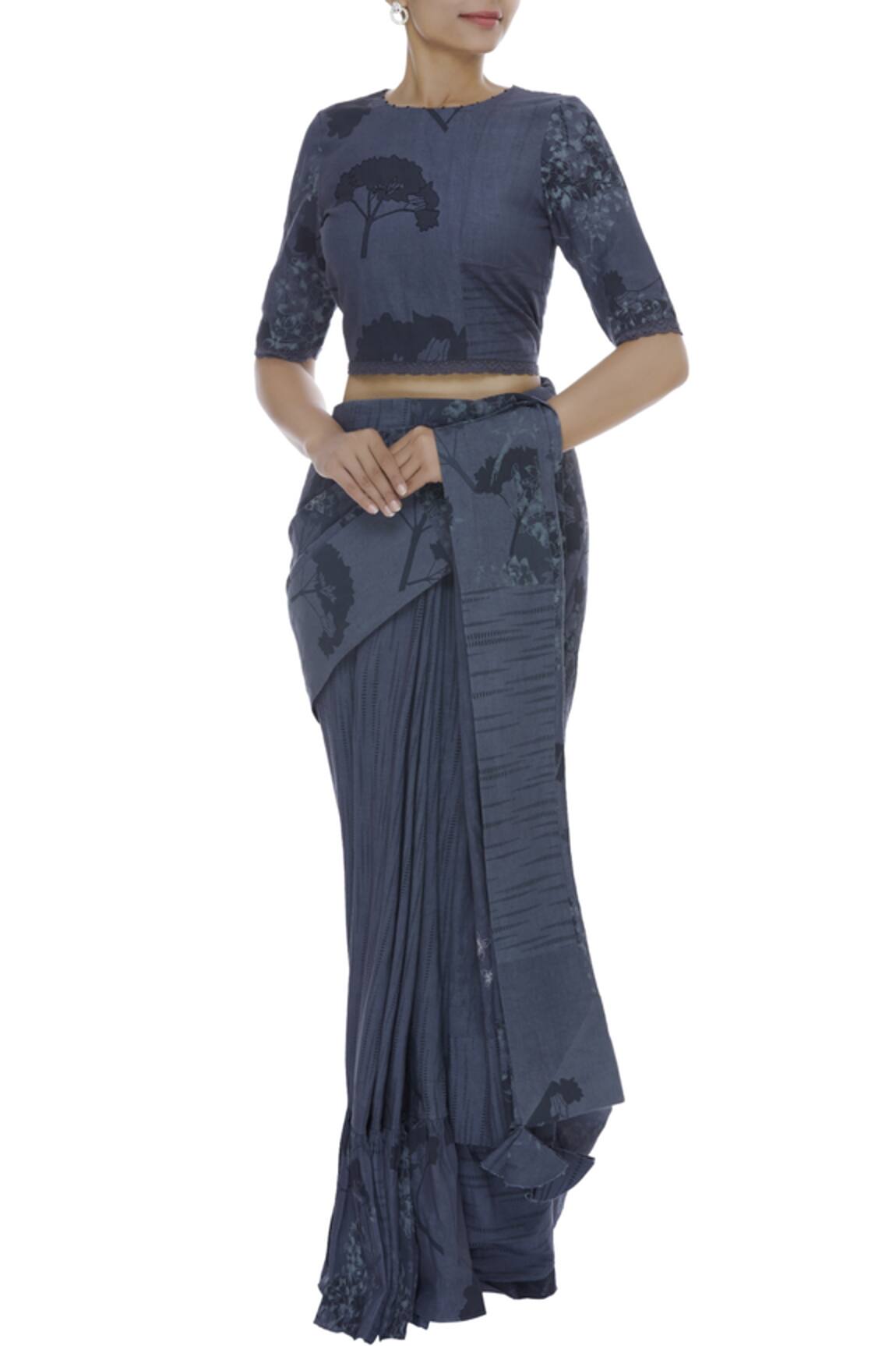 Shagun Manchanda Hand painted & embroidered blouse 