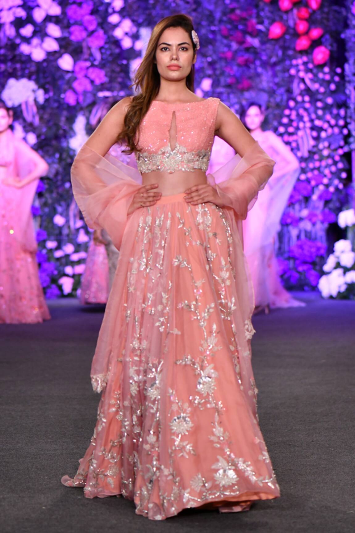 Kashmiraa Aari Embroidered Bridal Lehenga Set 