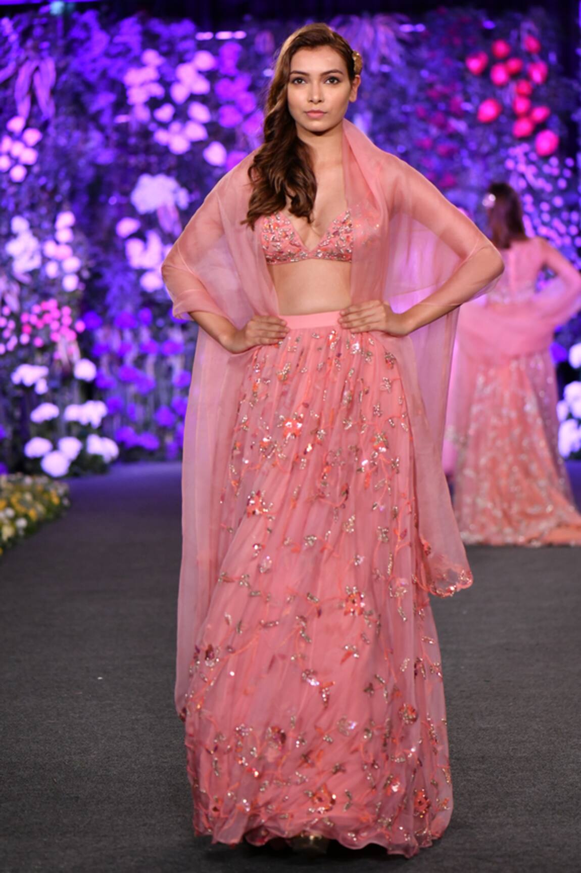 Kashmiraa Aari Embroidered Bridal Lehenga Set 