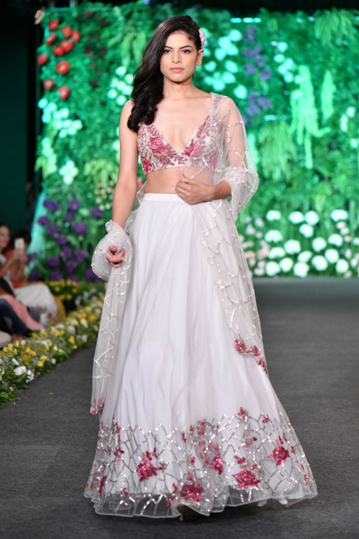 Kashmiraa Dual Tone Embroidered Bridal Lehenga Set 