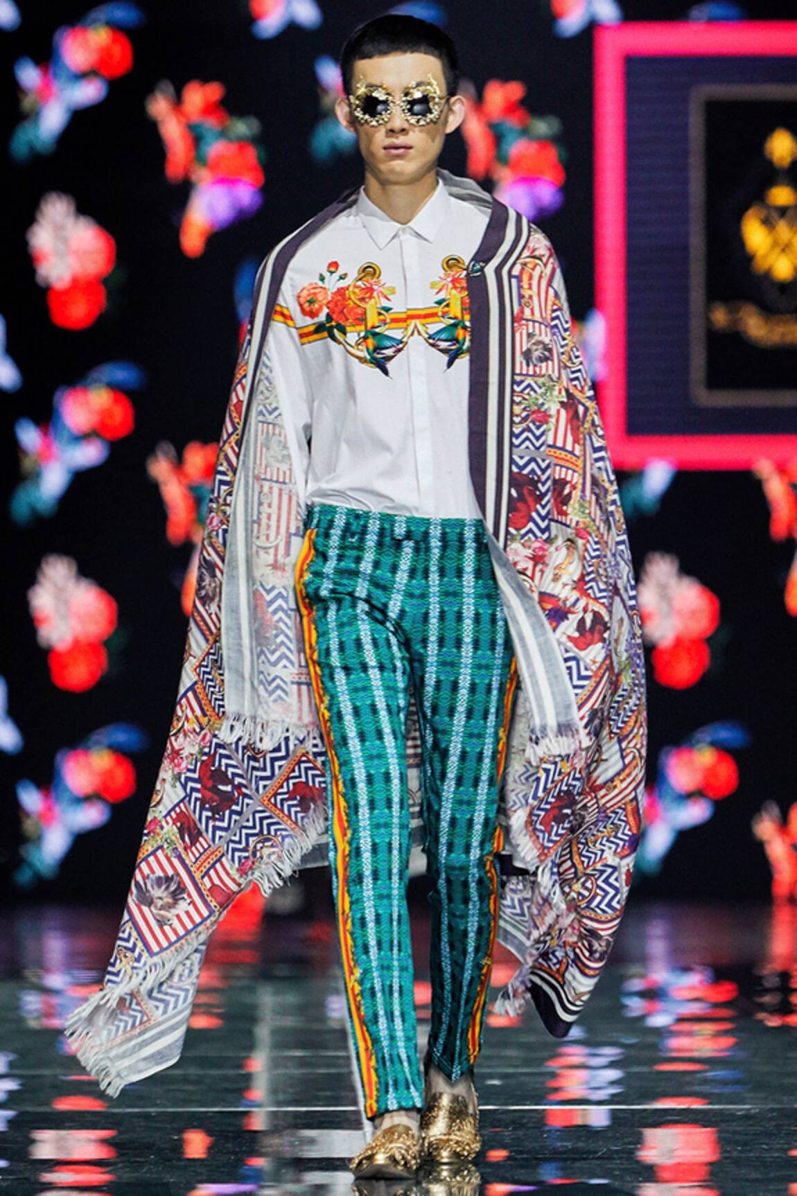 MR. Ajay Kumar Anchor & Floral Printed Shirt