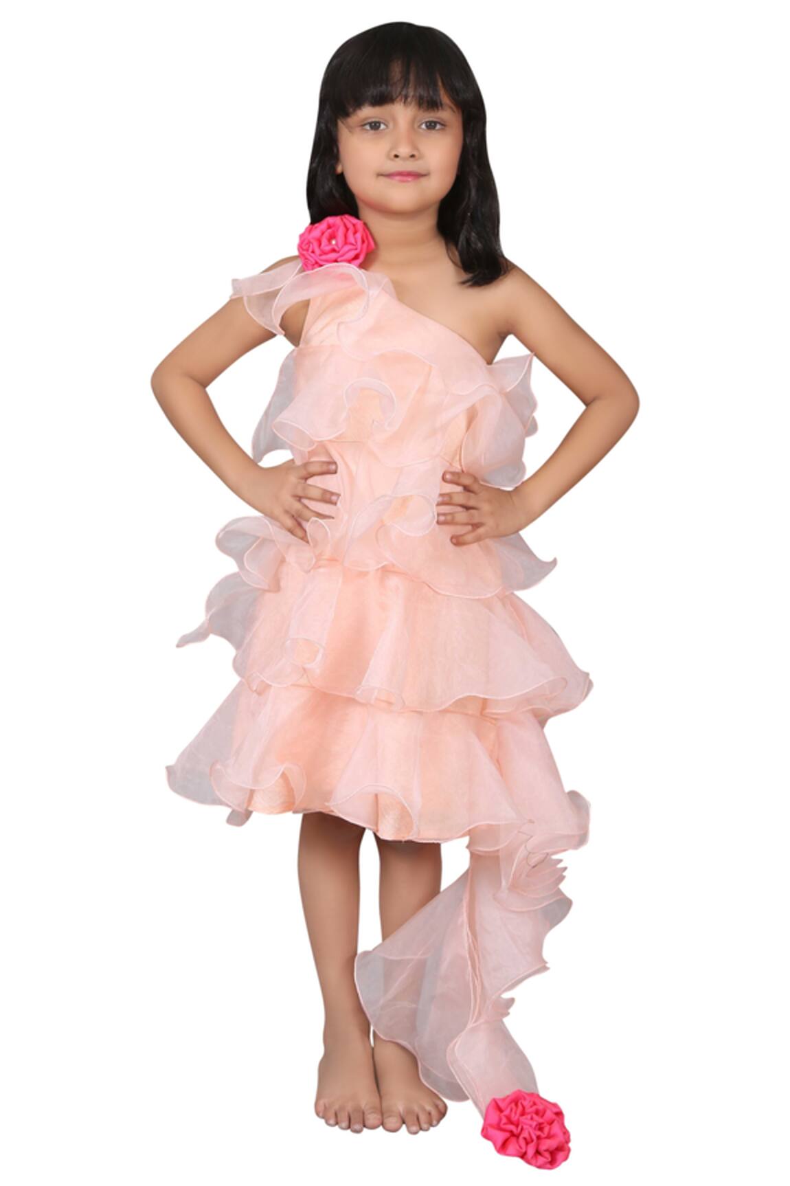 Kirti Agarwal - Pret N Couture One Shoulder Ruffle Dress