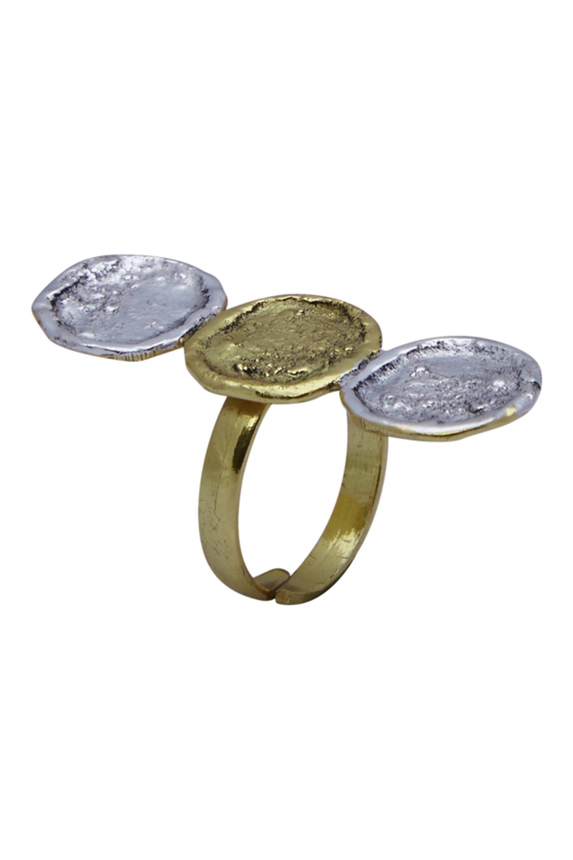 Masaya Jewellery Triple coin ring