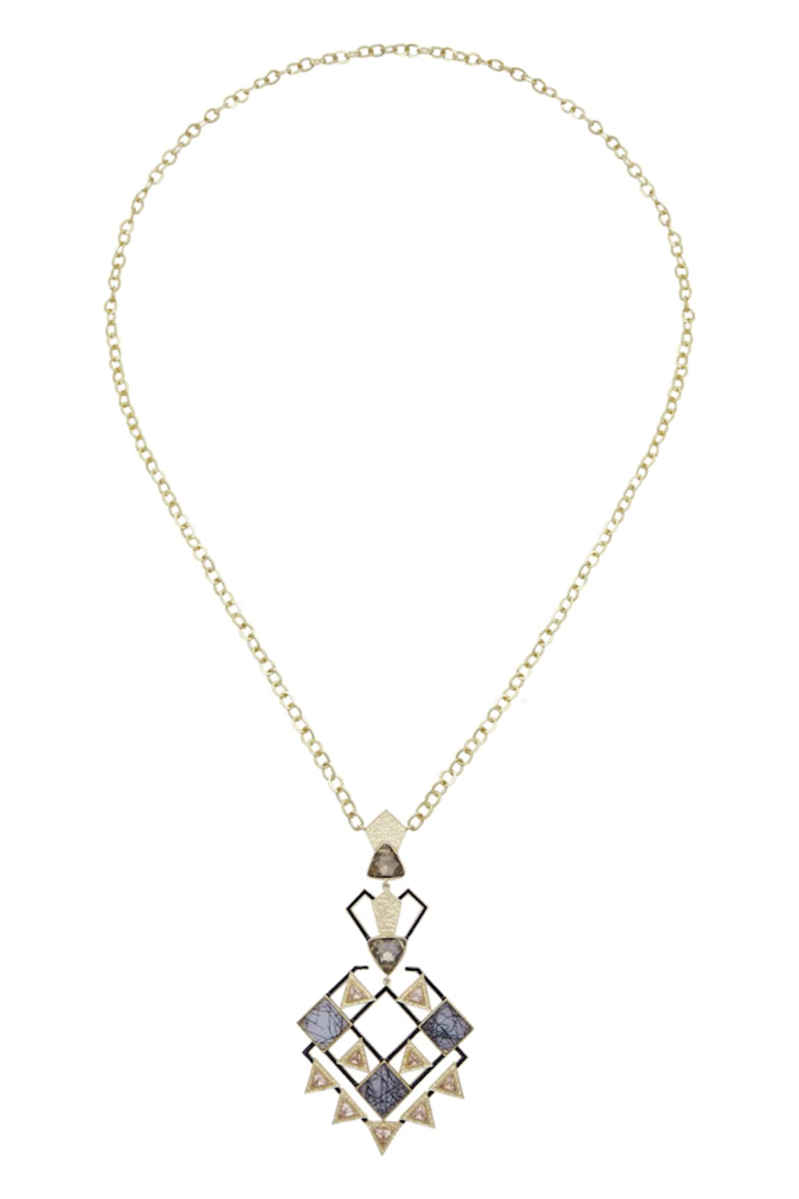 Masaya Jewellery Geometric pendant necklace